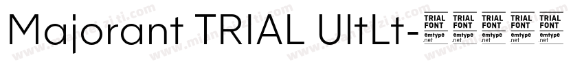 Majorant TRIAL UltLt字体转换